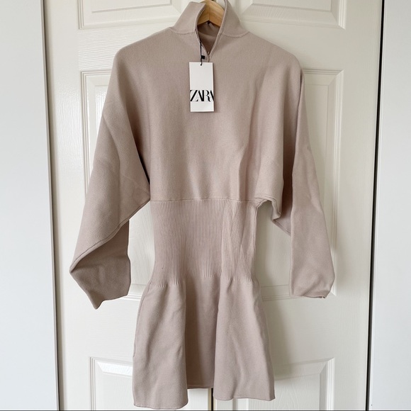 Zara Knit Mini Dress Size S - Picture 8 of 9